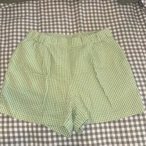 Uniqlo green checkered boxers